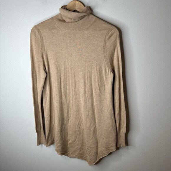 Joie Sweaters - Joie TurtleNeck Sweater‎ Womens M Brown Cashmere Wool Blend Luxury Neutral Soft